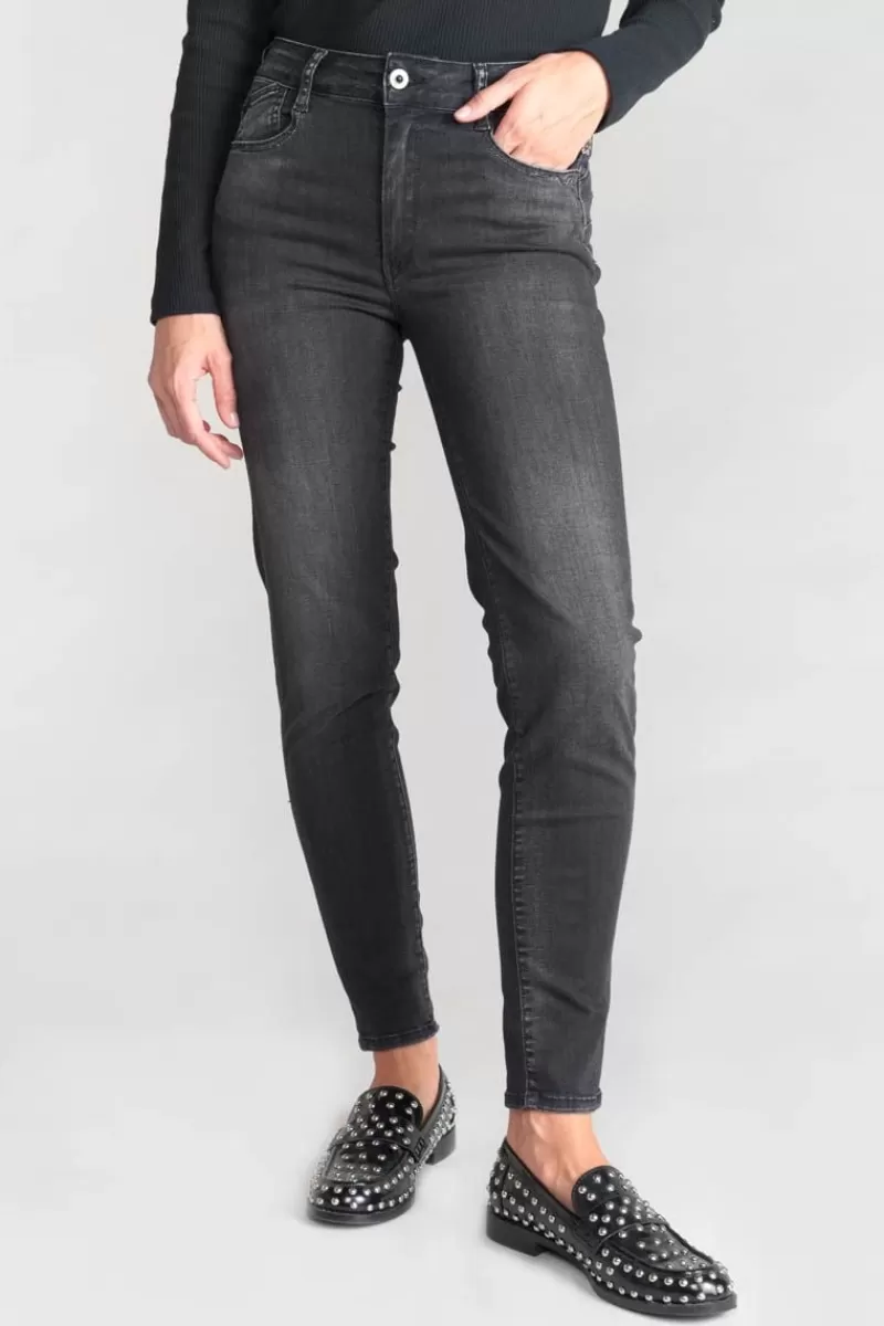Le Temps des Cerises Coupe Slim-Acya Pulp Slim Taille Haute 7/8Eme Jeans Noir N°1 Black / Black