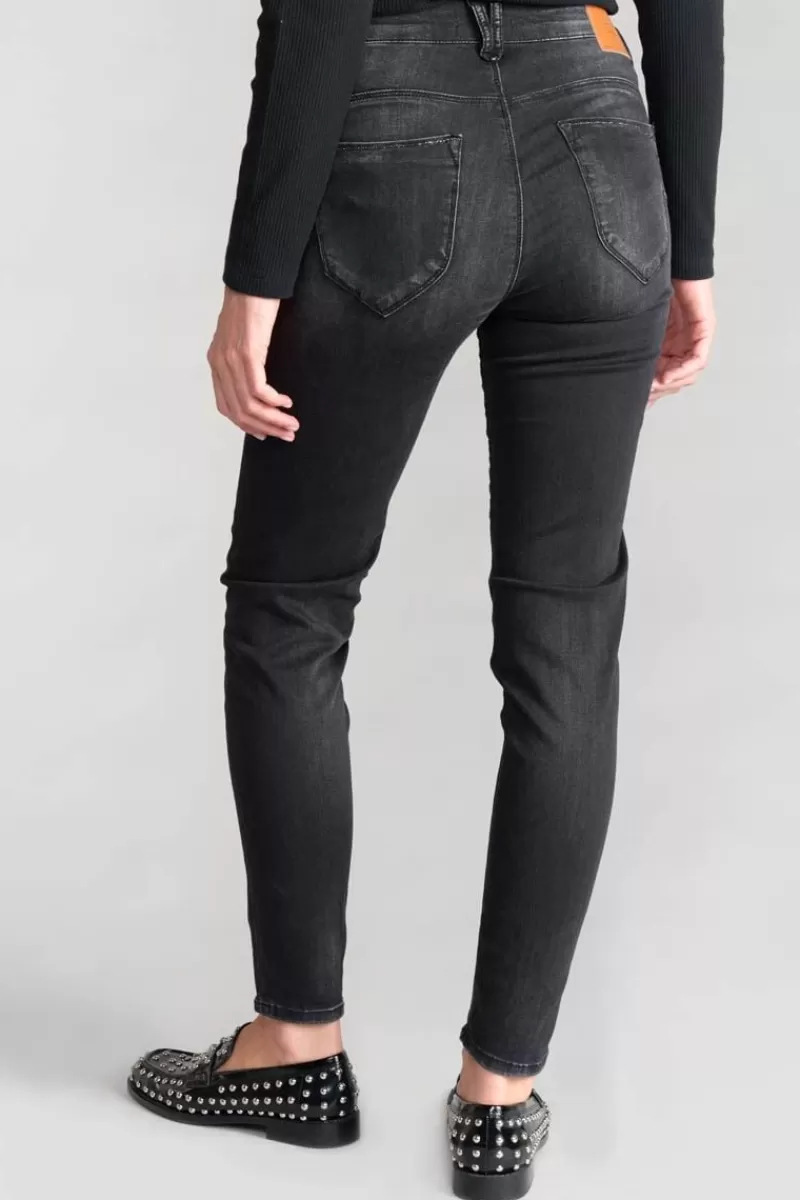 acya_pulp_slim_taille_haute_eme_jeans_noir_n_2.webp Le Temps des Cerises Coupe Slim-Acya Pulp Slim Taille Haute 7/8Eme Jeans Noir N°1 Black / Black