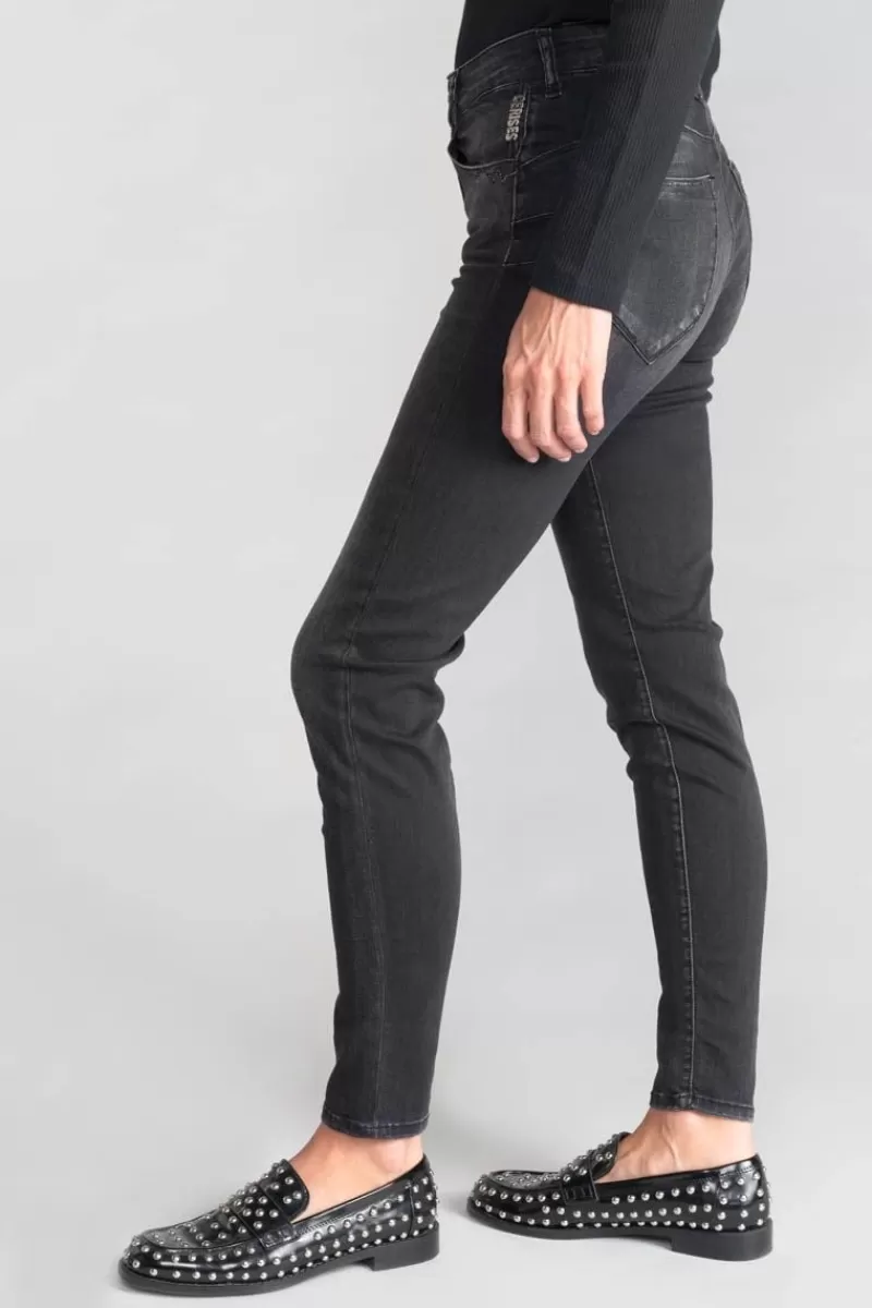 acya_pulp_slim_taille_haute_eme_jeans_noir_n_4.webp Le Temps des Cerises Coupe Slim-Acya Pulp Slim Taille Haute 7/8Eme Jeans Noir N°1 Black / Black