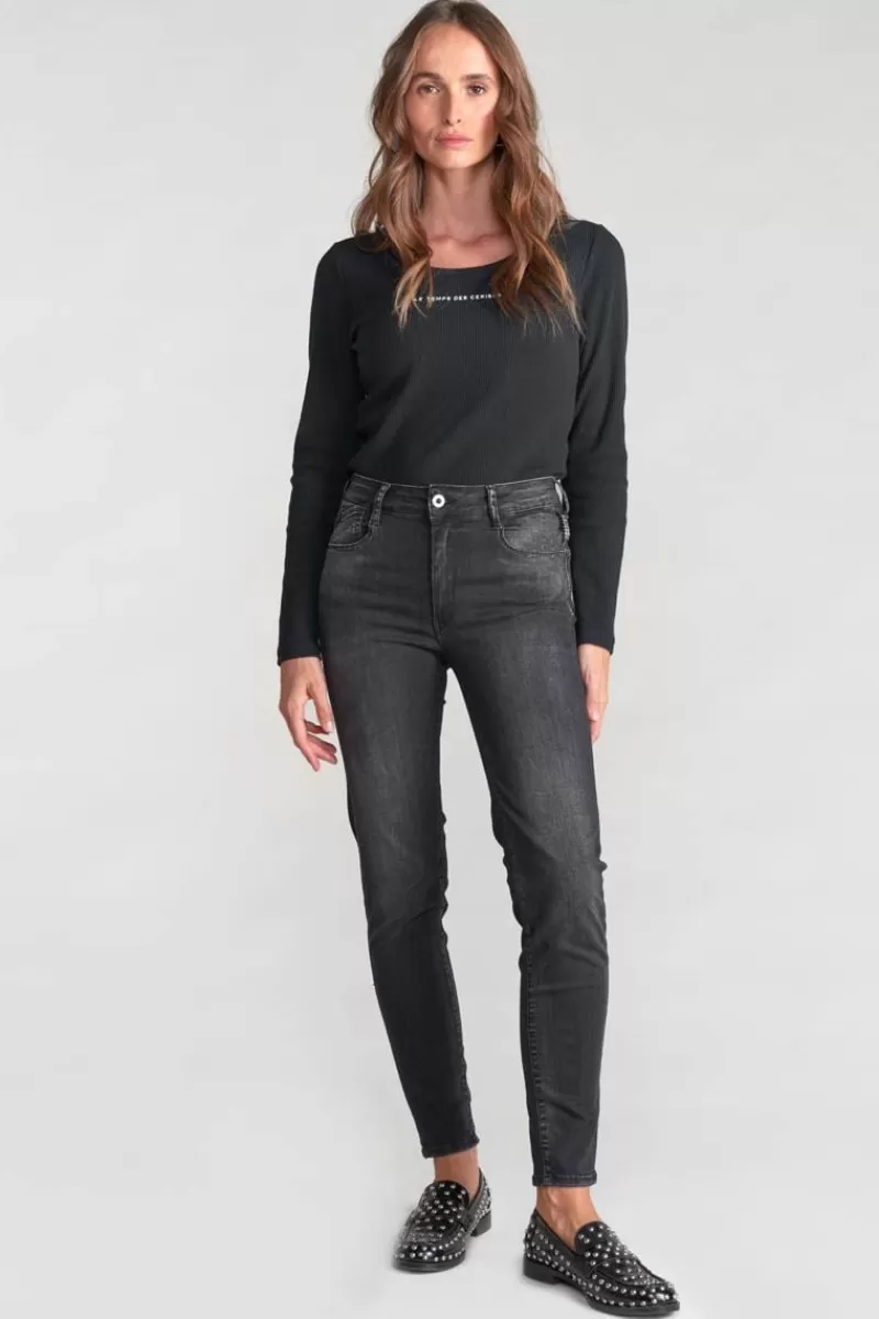acya_pulp_slim_taille_haute_eme_jeans_noir_n_6.webp Le Temps des Cerises Coupe Slim-Acya Pulp Slim Taille Haute 7/8Eme Jeans Noir N°1 Black / Black