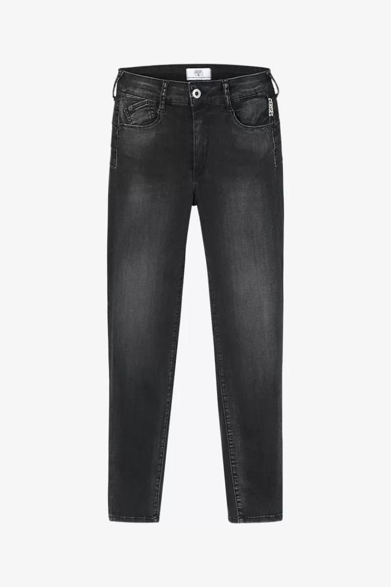 acya_pulp_slim_taille_haute_eme_jeans_noir_n_7.webp Le Temps des Cerises Coupe Slim-Acya Pulp Slim Taille Haute 7/8Eme Jeans Noir N°1 Black / Black