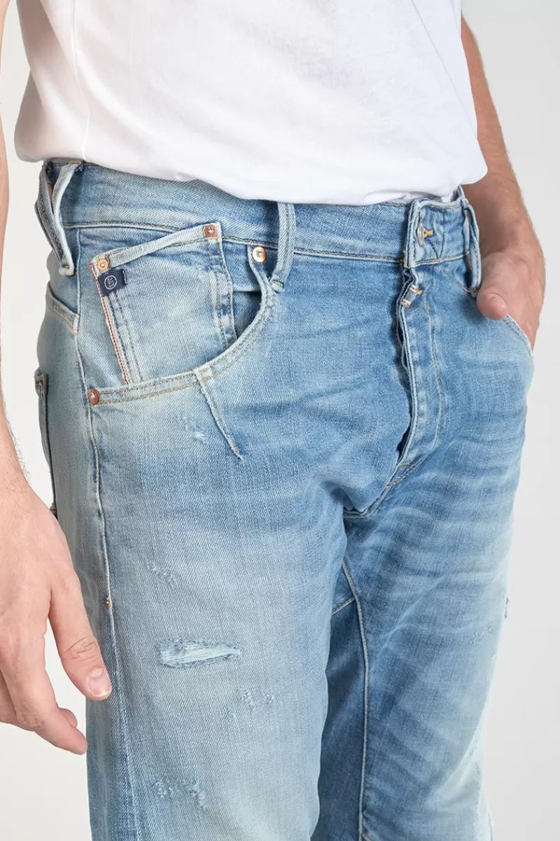 alost__tapered_arque_jeans_destroy_bleu_n_4.webp Le Temps des Cerises Coupe Tapered-Alost 900/03 Tapered Arque Jeans Destroy Bleu N°4 Blue
