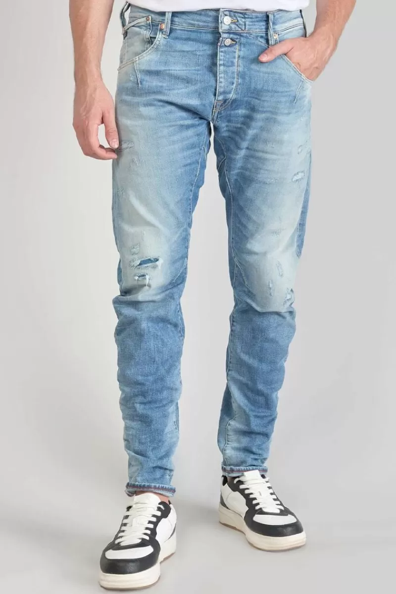 alost__tapered_arque_jeans_destroy_bleu_n_5.webp Le Temps des Cerises Coupe Tapered-Alost 900/03 Tapered Arque Jeans Destroy Bleu N°4 Blue
