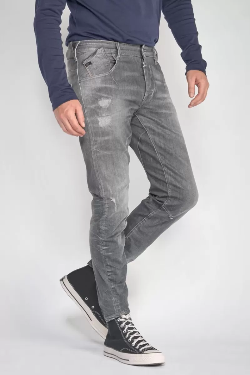 alost__tapered_arque_jeans_destroy_gris_n_5.webp Le Temps des Cerises Coupe Tapered-Alost 900/3 Tapered Arque Jeans Destroy Gris N°1 Grey