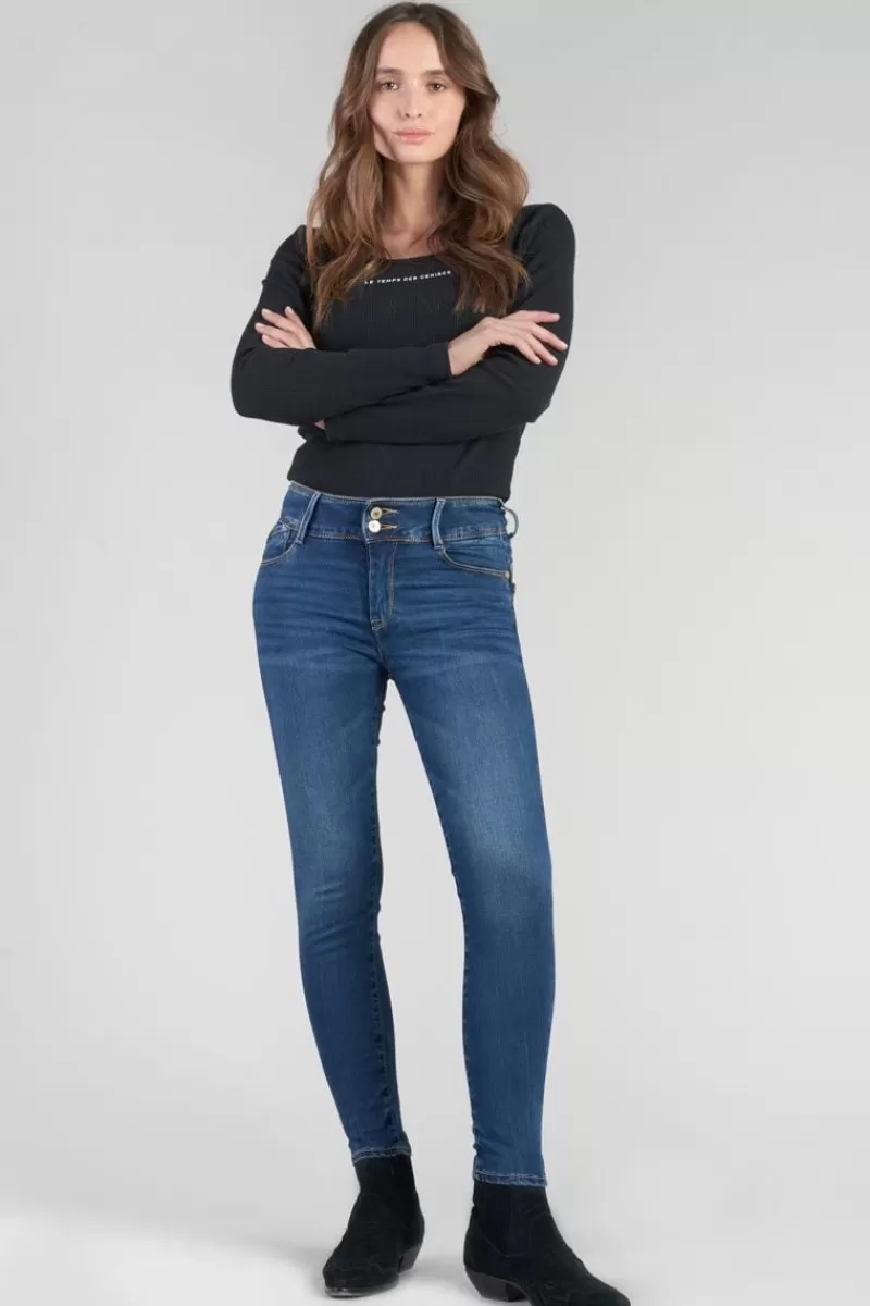 Le Temps des Cerises Coupe Slim-Asti Ultra Pulp Slim Taille Haute 7/8Eme Jeans Bleu N°2 Blue