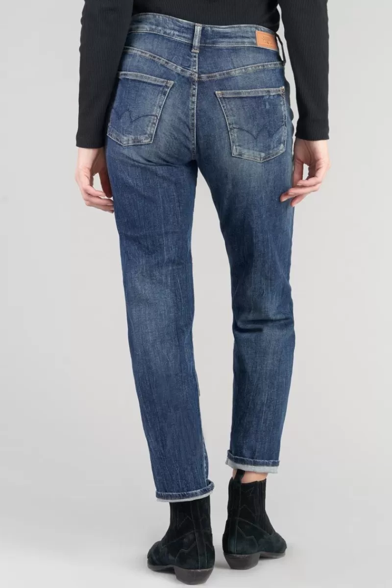 bambino__mom_taille_haute_eme_jeans_destroy_bleu_n_4.webp Le Temps des Cerises Coupe Mom-Bambino 400/17 Mom Taille Haute 7/8Eme Jeans Destroy Bleu N°2 Blue