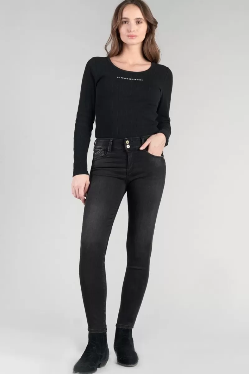 bari_ultra_pulp_slim_taille_haute_eme_jeans_noir_n_6.webp Le Temps des Cerises Coupe Slim-Bari Ultra Pulp Slim Taille Haute 7/8Eme Jeans Noir N°1 Black