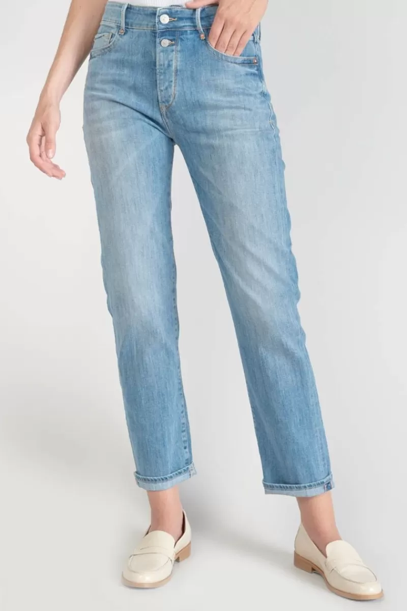 Le Temps des Cerises Coupe Regular-Basic 400/18 Mom Taille Haute 7/8Eme Jeans Bleu N°4 Blue