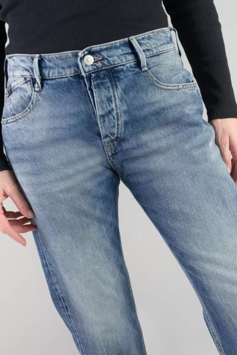 Le Temps des Cerises Coupe Mom-Basic 400/20 Mom Taille Haute 7/8Eme Jeans Bleu N°4 Blue