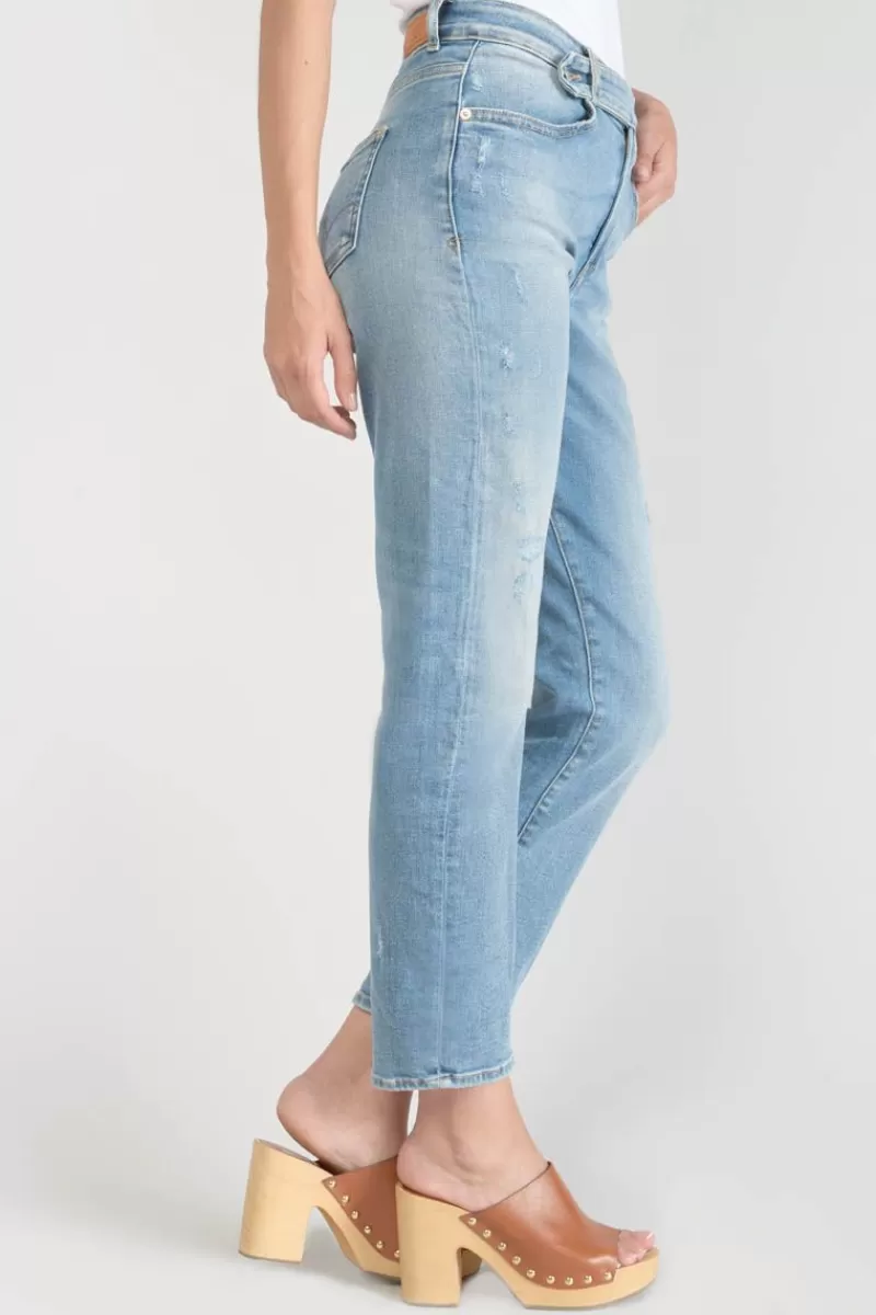 basic__mom_taille_haute_eme_jeans_destroy_bleu_n_2-1.webp Le Temps des Cerises Coupe Regular-Basic 400/17 Mom Taille Haute 7/8Eme Jeans Destroy Bleu N°4 Blue