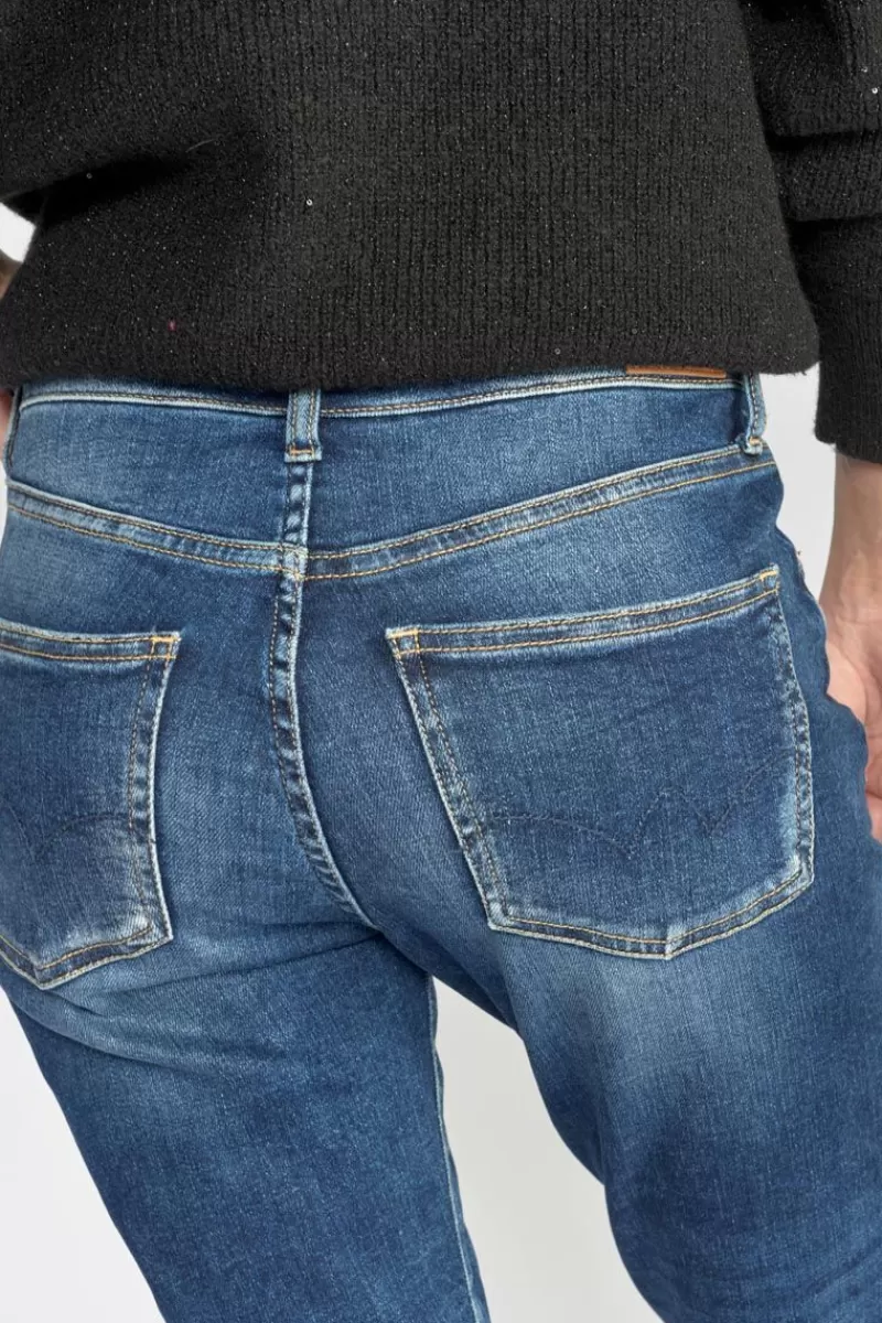 basic__mom_taille_haute_eme_jeans_destroy_bleu_n_2.webp Le Temps des Cerises Coupe Regular-Basic 400/17 Mom Taille Haute 7/8Eme Jeans Destroy Bleu N°2 Blue