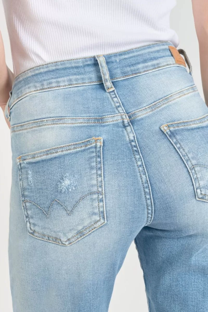 basic__mom_taille_haute_eme_jeans_destroy_bleu_n_4-1.webp Le Temps des Cerises Coupe Regular-Basic 400/17 Mom Taille Haute 7/8Eme Jeans Destroy Bleu N°4 Blue