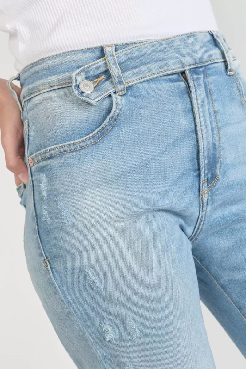 basic__mom_taille_haute_eme_jeans_destroy_bleu_n_5-1.webp Le Temps des Cerises Coupe Regular-Basic 400/17 Mom Taille Haute 7/8Eme Jeans Destroy Bleu N°4 Blue