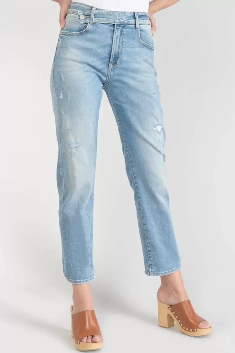 basic__mom_taille_haute_eme_jeans_destroy_bleu_n_6-1.webp Le Temps des Cerises Coupe Regular-Basic 400/17 Mom Taille Haute 7/8Eme Jeans Destroy Bleu N°4 Blue