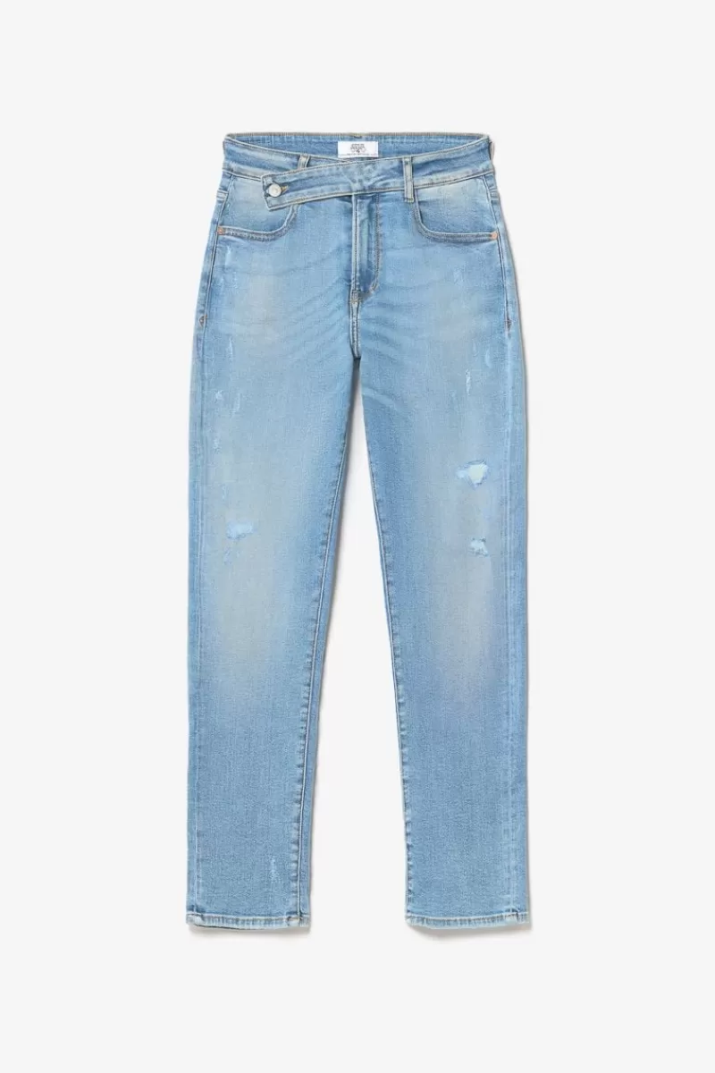 basic__mom_taille_haute_eme_jeans_destroy_bleu_n_7-1.webp Le Temps des Cerises Coupe Regular-Basic 400/17 Mom Taille Haute 7/8Eme Jeans Destroy Bleu N°4 Blue