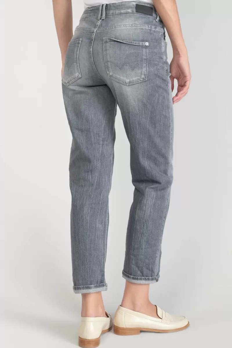 Le Temps des Cerises Coupe Regular-Basic 400/18 Mom Taille Haute 7/8Eme Jeans Gris N°3 Grey