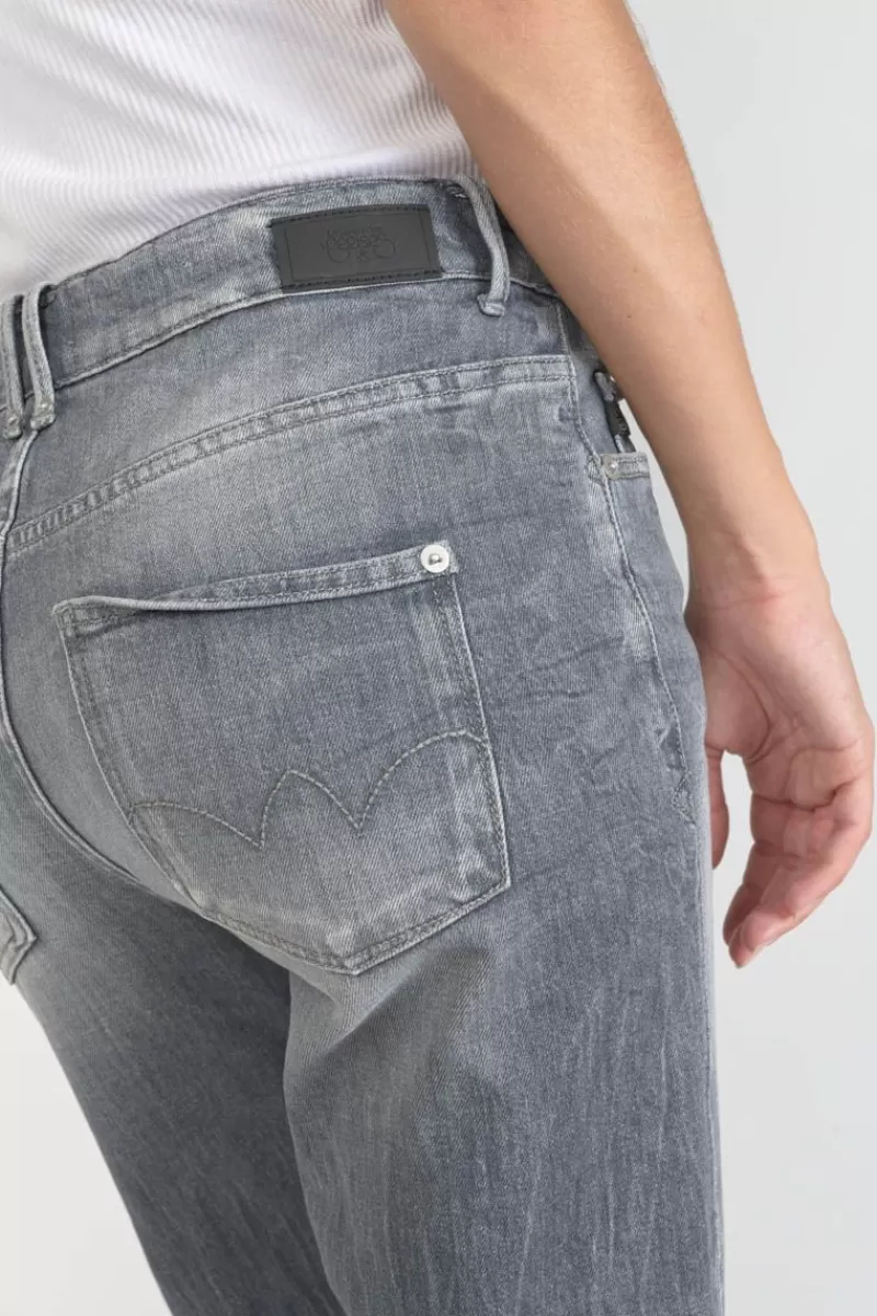 basic__mom_taille_haute_eme_jeans_gris_n_2.webp Le Temps des Cerises Coupe Regular-Basic 400/18 Mom Taille Haute 7/8Eme Jeans Gris N°3 Grey