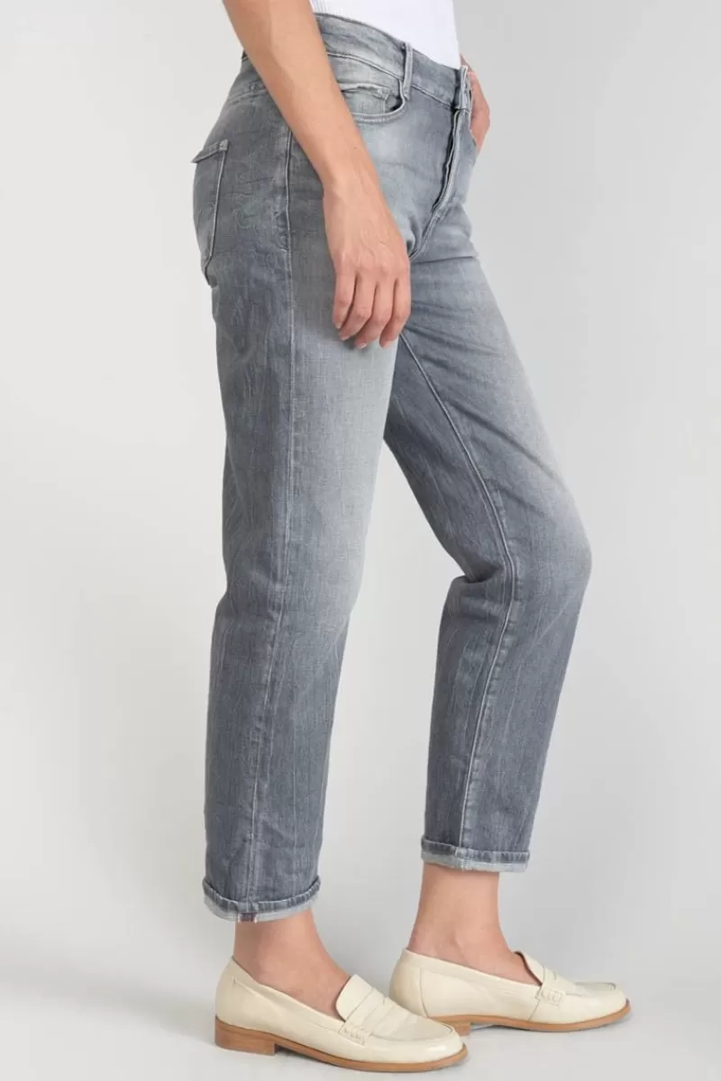basic__mom_taille_haute_eme_jeans_gris_n_4.webp Le Temps des Cerises Coupe Regular-Basic 400/18 Mom Taille Haute 7/8Eme Jeans Gris N°3 Grey