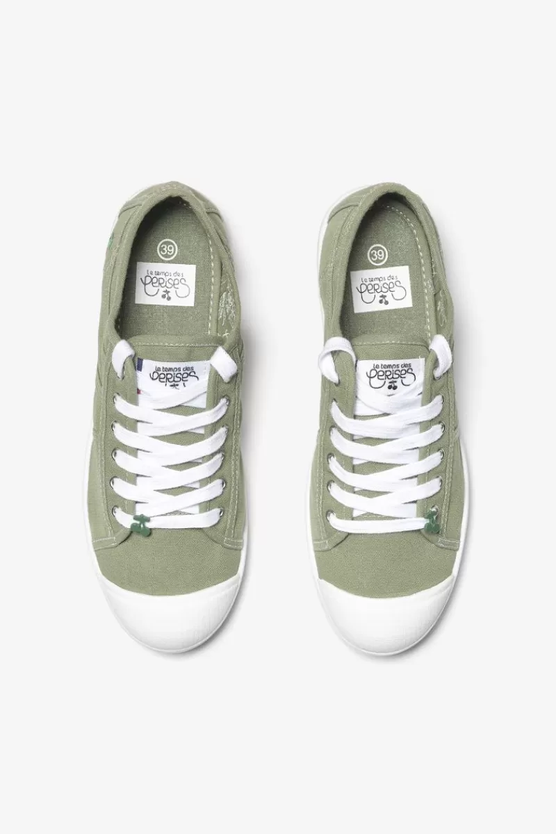 baskets_basic_kaki_2.webp Le Temps des Cerises Chaussures-Baskets Basic Kaki Sea Spray