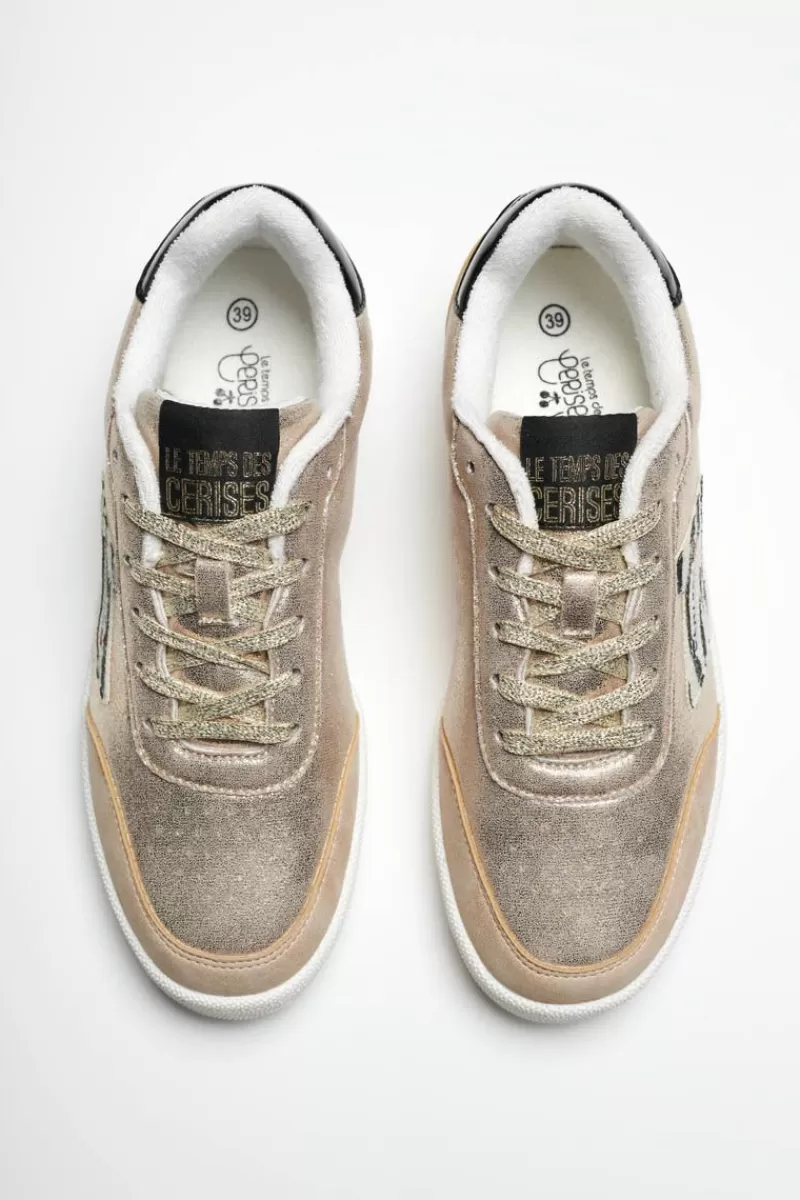 baskets_flash_dorees_3.webp Le Temps des Cerises Chaussures-Baskets Flash Dorees Gold