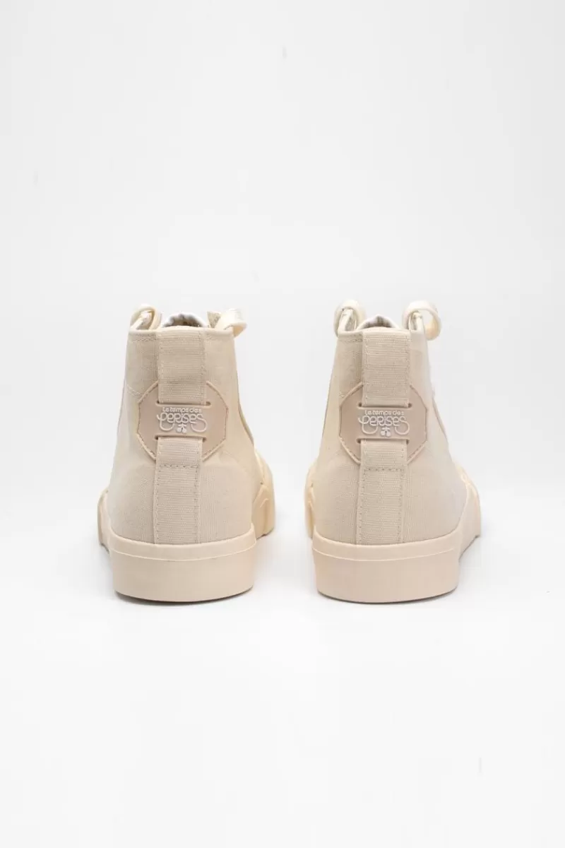 baskets_montantes_harlo_beige_2.webp Le Temps des Cerises Chaussures-Baskets Montantes Harlo Beige Mono Off White