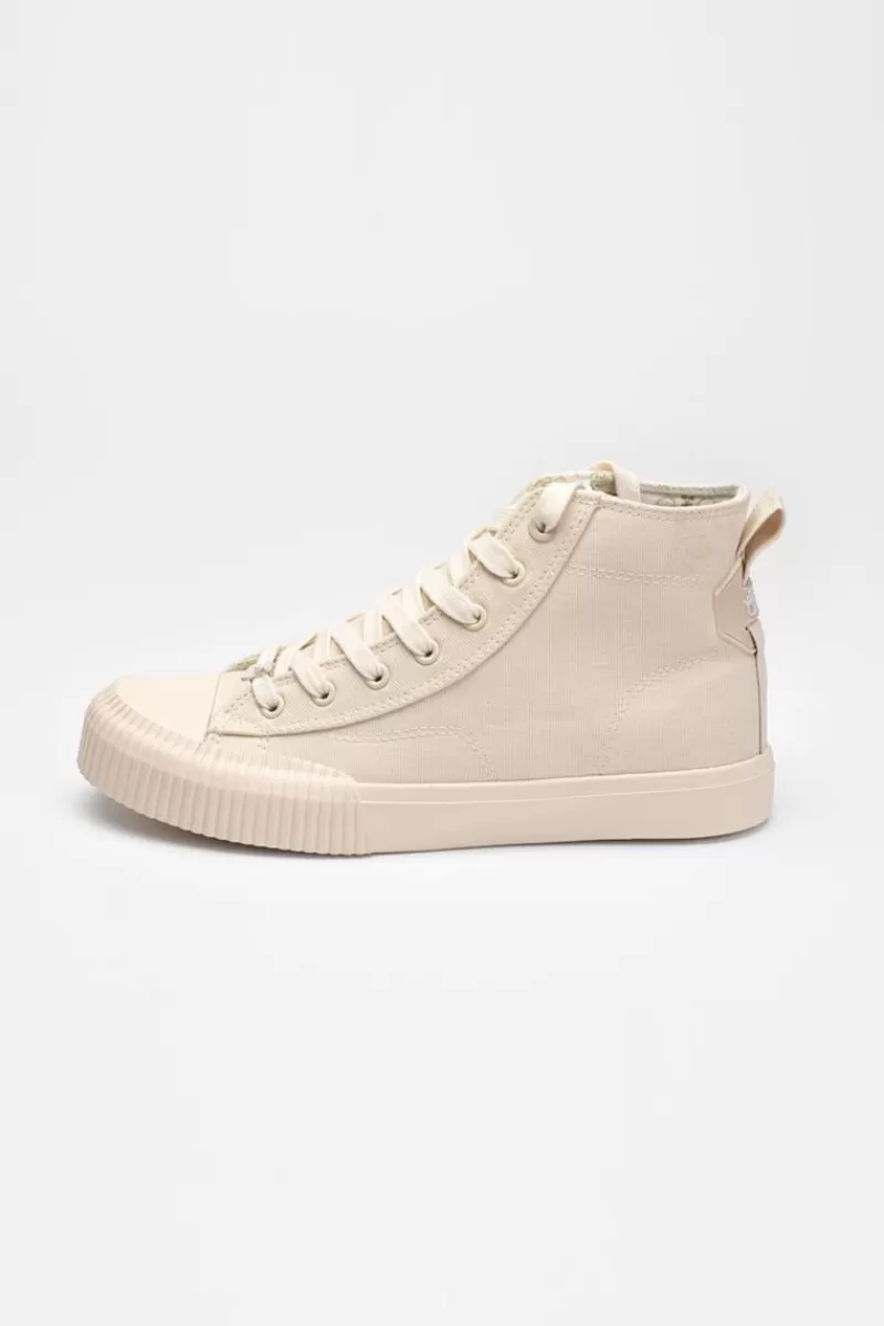 baskets_montantes_harlo_beige_5.webp Le Temps des Cerises Chaussures-Baskets Montantes Harlo Beige Mono Off White
