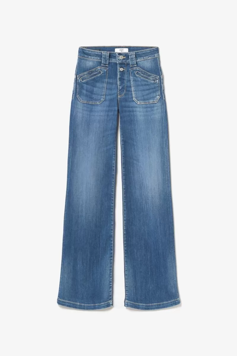 beni_pulp_flare_taille_haute_jeans_bleu_n_6.webp Le Temps des Cerises Taille Haute-Beni Pulp Flare Taille Haute Jeans Bleu N°2 Blue