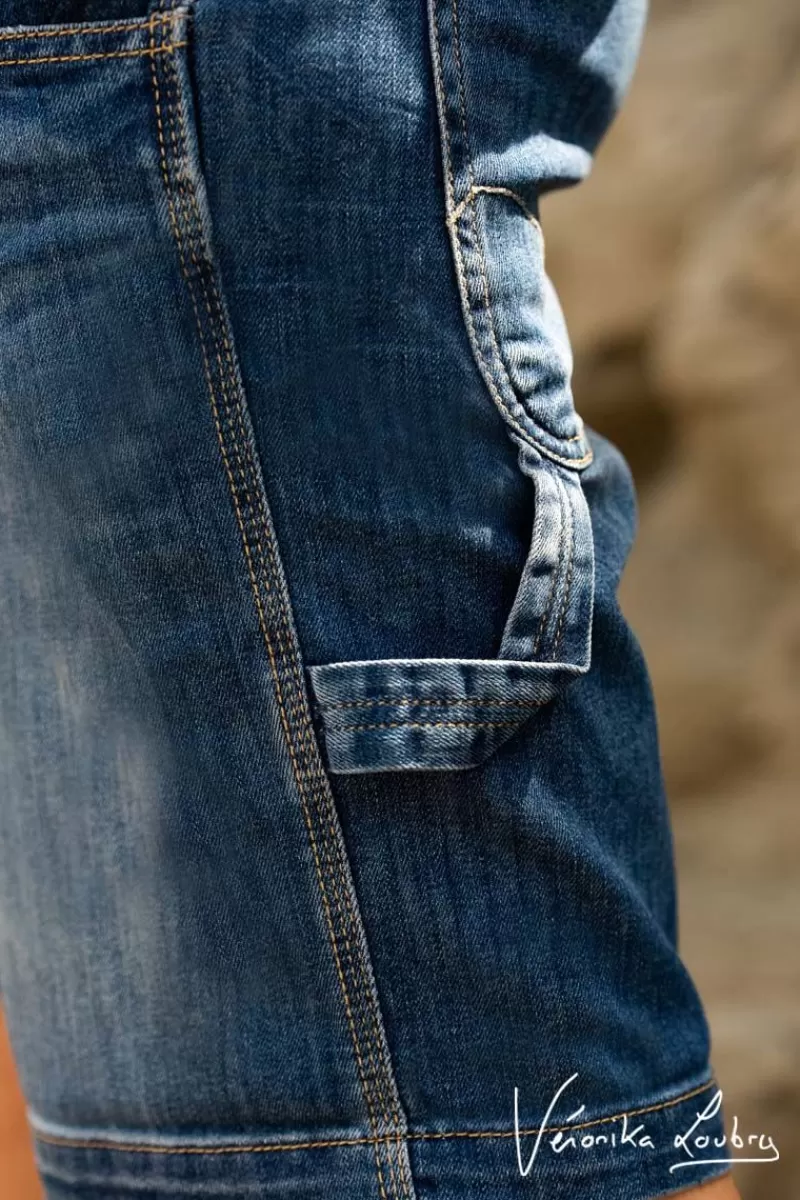 bermuda_charpentier_en_jeans_bleu_by_veronika_loubry_2.webp Le Temps des Cerises Jupes & Shorts-Bermuda Charpentier En Jeans Bleu By Veronika Loubry Blue