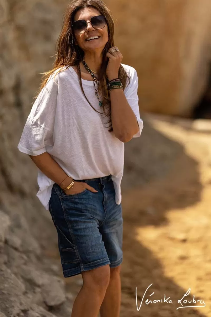 bermuda_charpentier_en_jeans_bleu_by_veronika_loubry_4.webp Le Temps des Cerises Jupes & Shorts-Bermuda Charpentier En Jeans Bleu By Veronika Loubry Blue