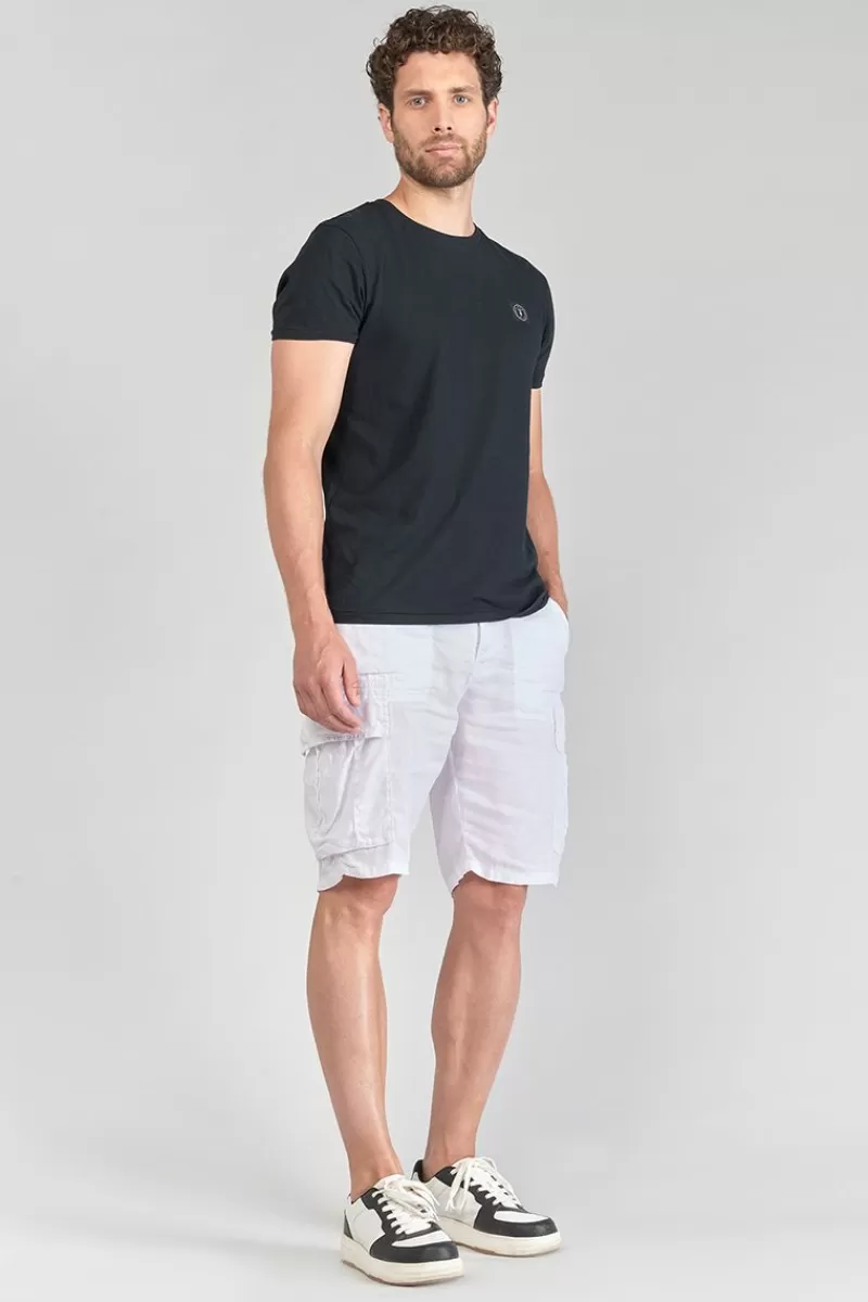 bermuda_en_lin_rocca_blanc_4.webp Le Temps des Cerises Shorts & Bermudas-Bermuda En Lin Rocca Blanc White