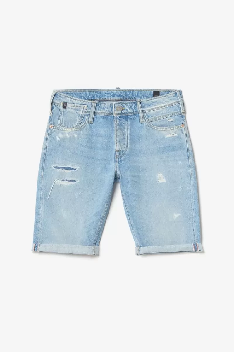 bermuda_laredo_en_jeans_bleu_clair_delave_destroy_7.webp Le Temps des Cerises Bermudas-Bermuda Laredo En Jeans Bleu Clair Delave Destroy Blue