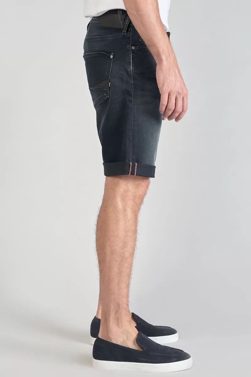 bermuda_laredo_en_jeans_bleu_noir_5.webp Le Temps des Cerises Bermudas-Bermuda Laredo En Jeans Bleu Noir Blue / Black