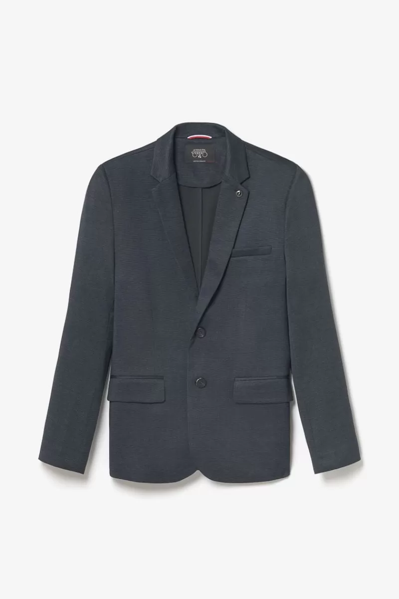 blazer_cinel_noir_chine_bleu_8.webp Le Temps des Cerises Vestes & Manteaux-Blazer Cinel Noir Chine Bleu Blue