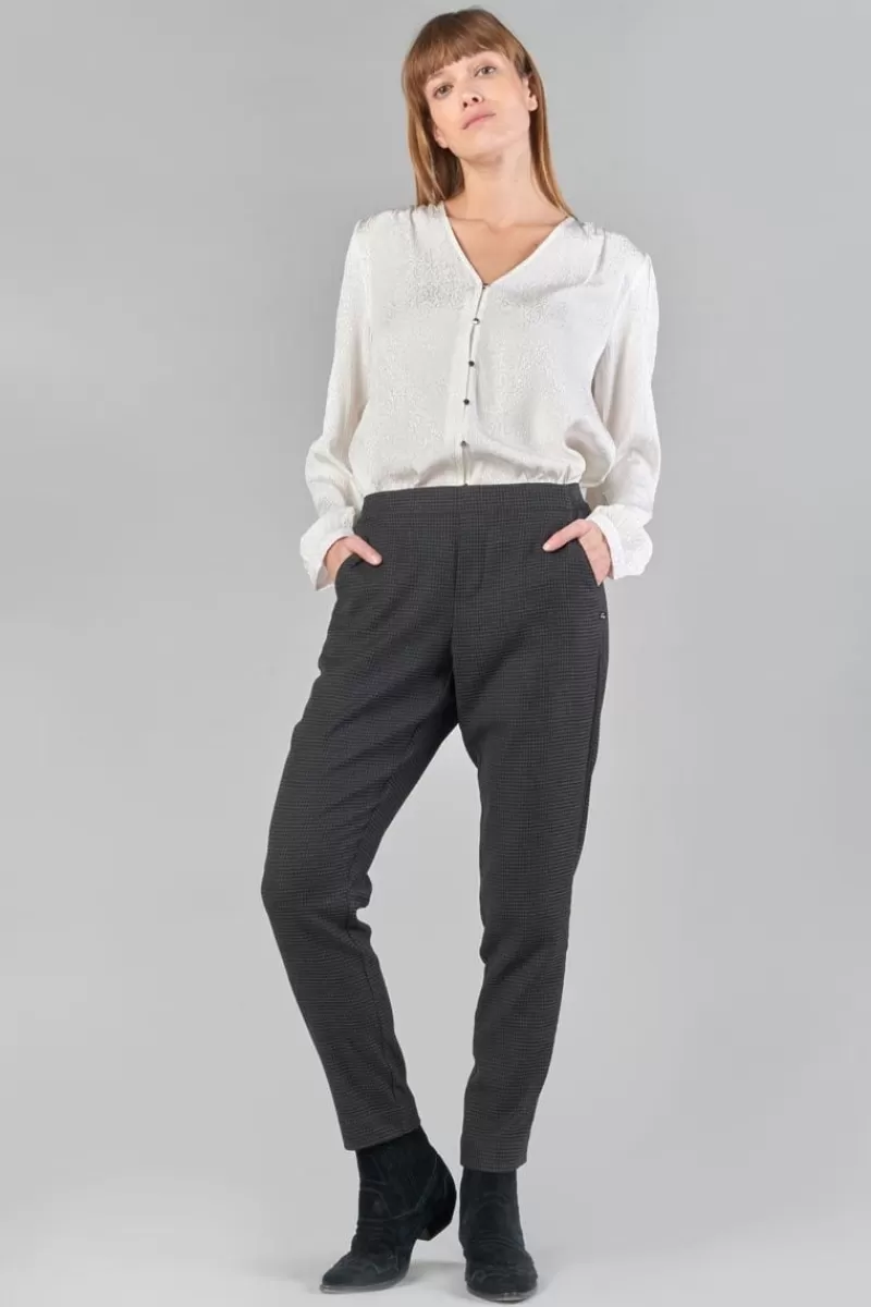 blouse_frano_en_jacquard_creme_3.webp Le Temps des Cerises Tops-Blouse Frano En Jacquard Creme Ice Cream