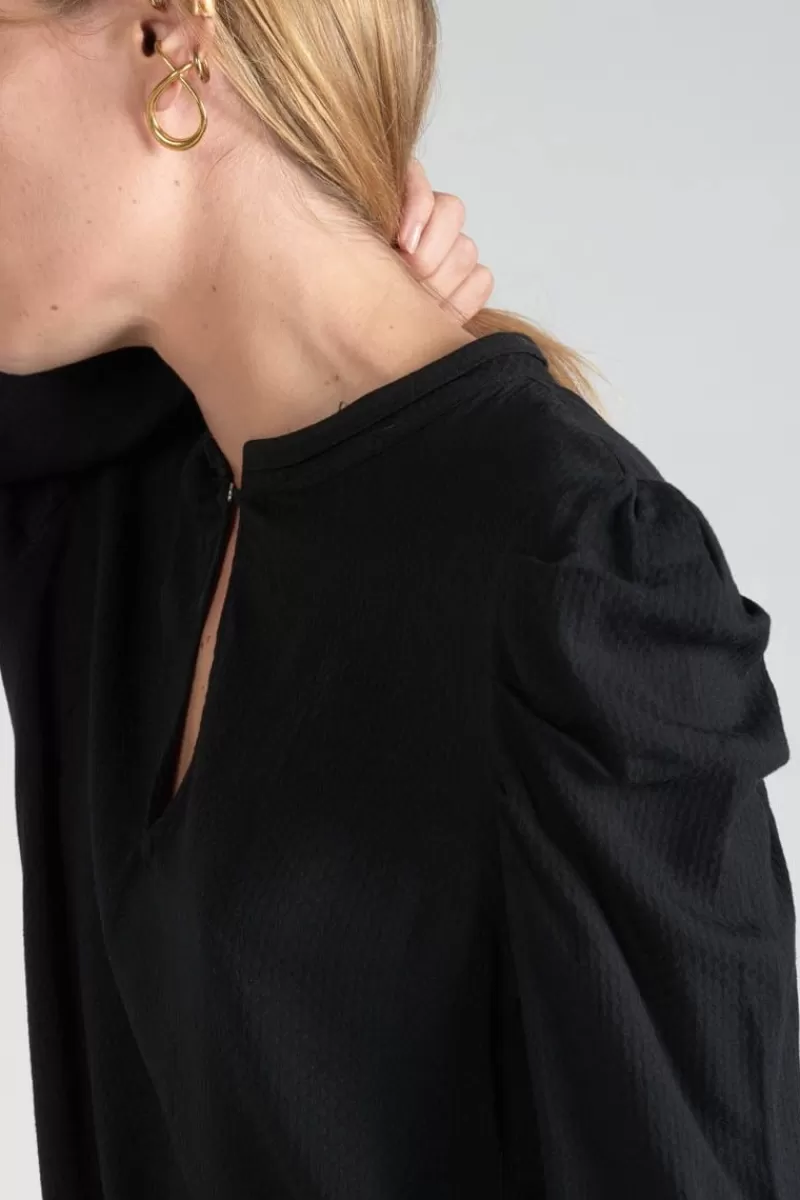 blouse_sterenn_noire_3.webp Le Temps des Cerises Tops-Blouse Sterenn Noire Black