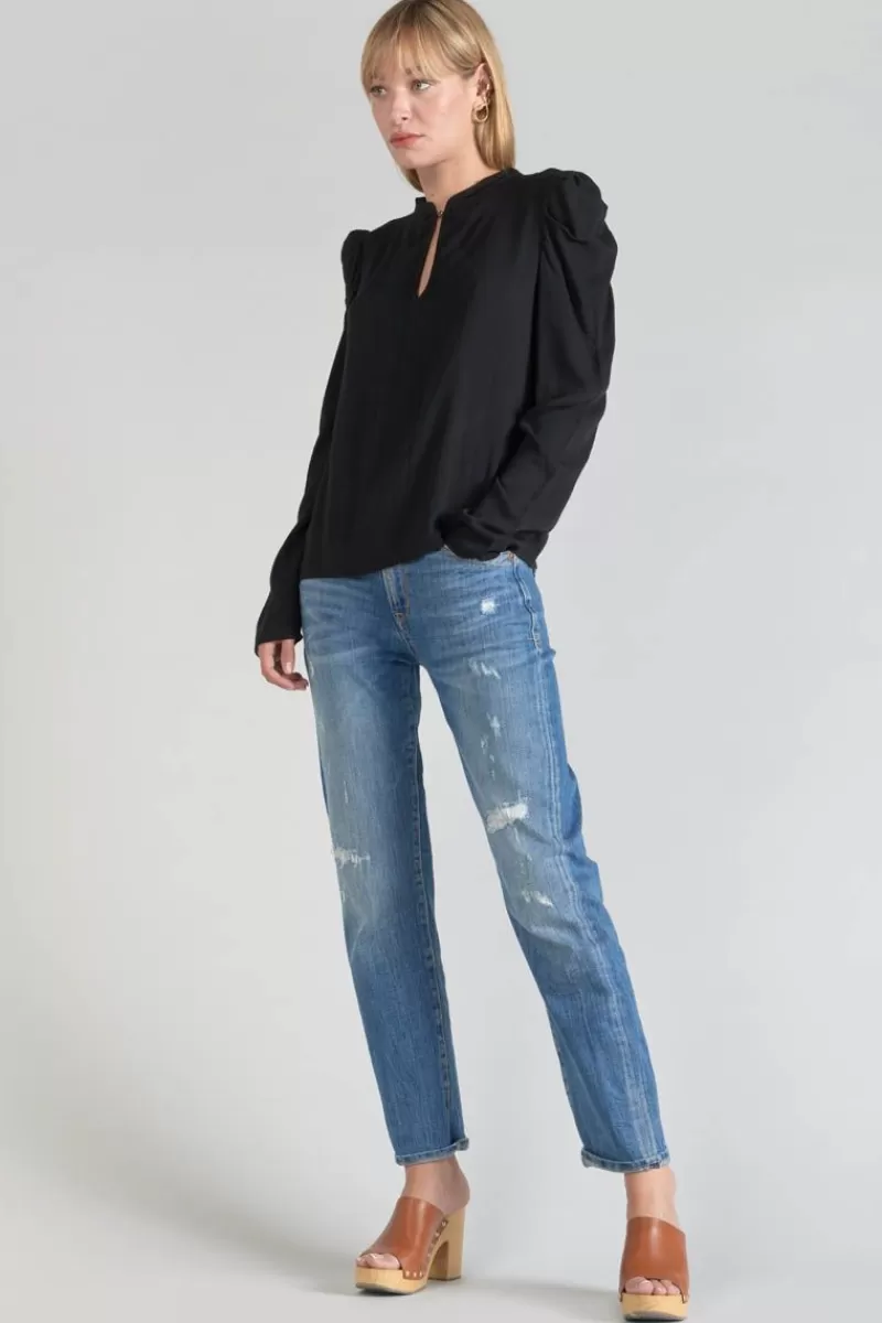 blouse_sterenn_noire_5.webp Le Temps des Cerises Tops-Blouse Sterenn Noire Black