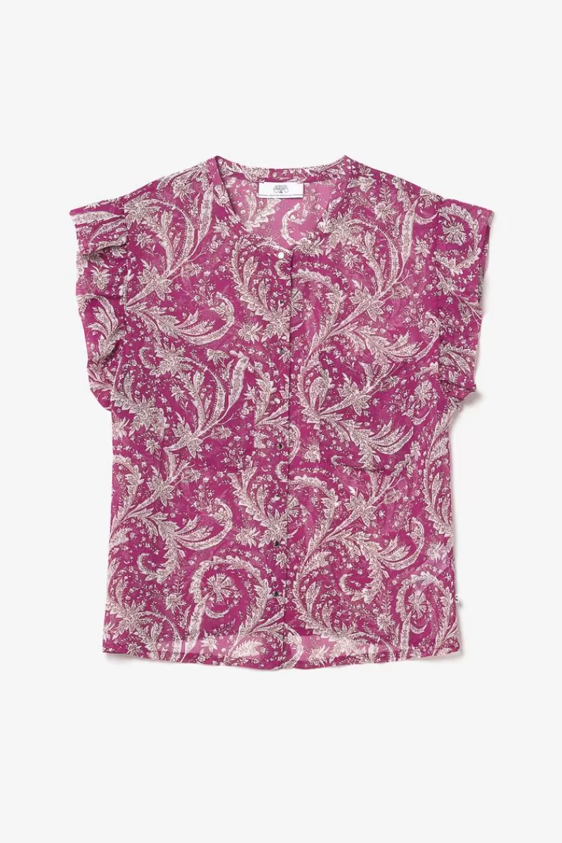 blouse_suri_violine_a_motif_cachemire_7.webp Le Temps des Cerises Tops-Blouse Suri Violine A Motif Cachemire Aster