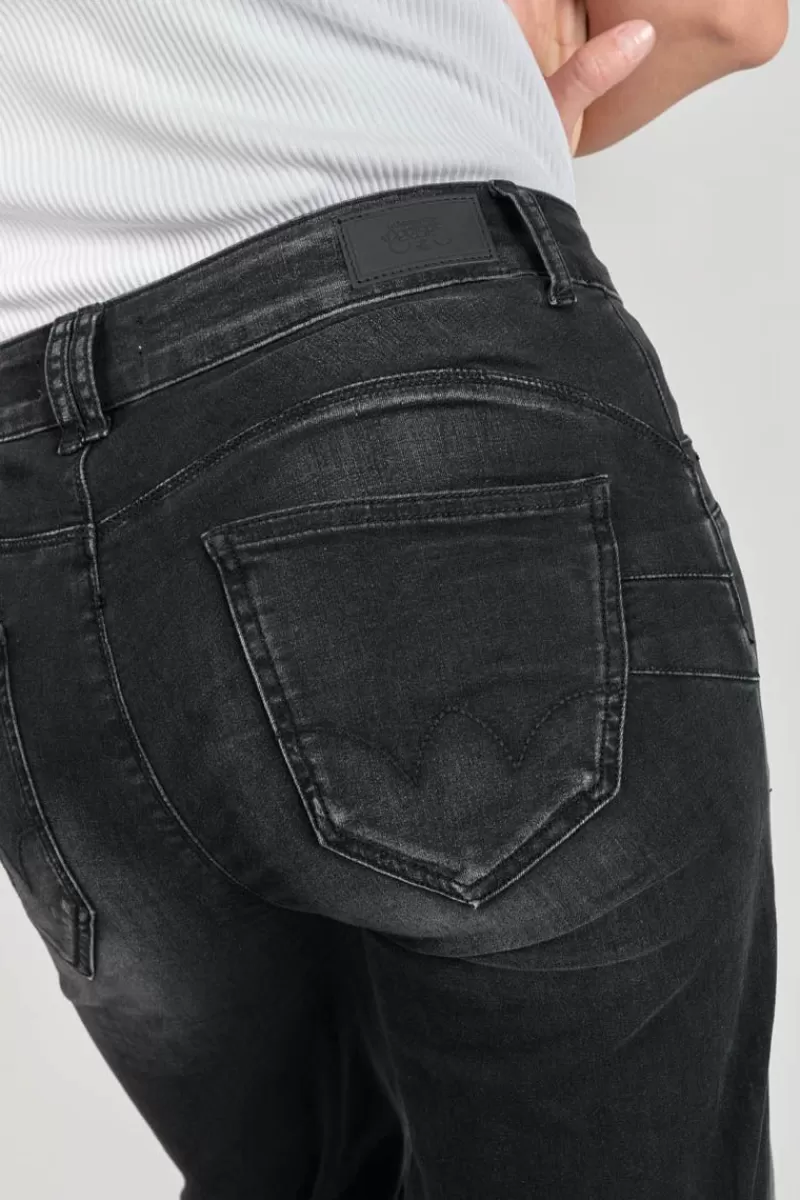 bran_pulp_flare_taille_haute_jeans_noir_n_2.webp Le Temps des Cerises Taille Haute-Bran Pulp Flare Taille Haute Jeans Noir N°1 Black / Black