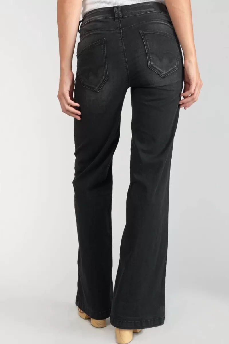 bran_pulp_flare_taille_haute_jeans_noir_n_4.webp Le Temps des Cerises Taille Haute-Bran Pulp Flare Taille Haute Jeans Noir N°1 Black / Black