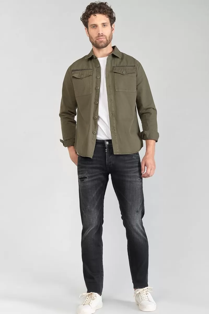 Le Temps des Cerises Coupe Adjusted-Cantini 700/11 Adjusted Jeans Destroy Noir N°1 Black / Black