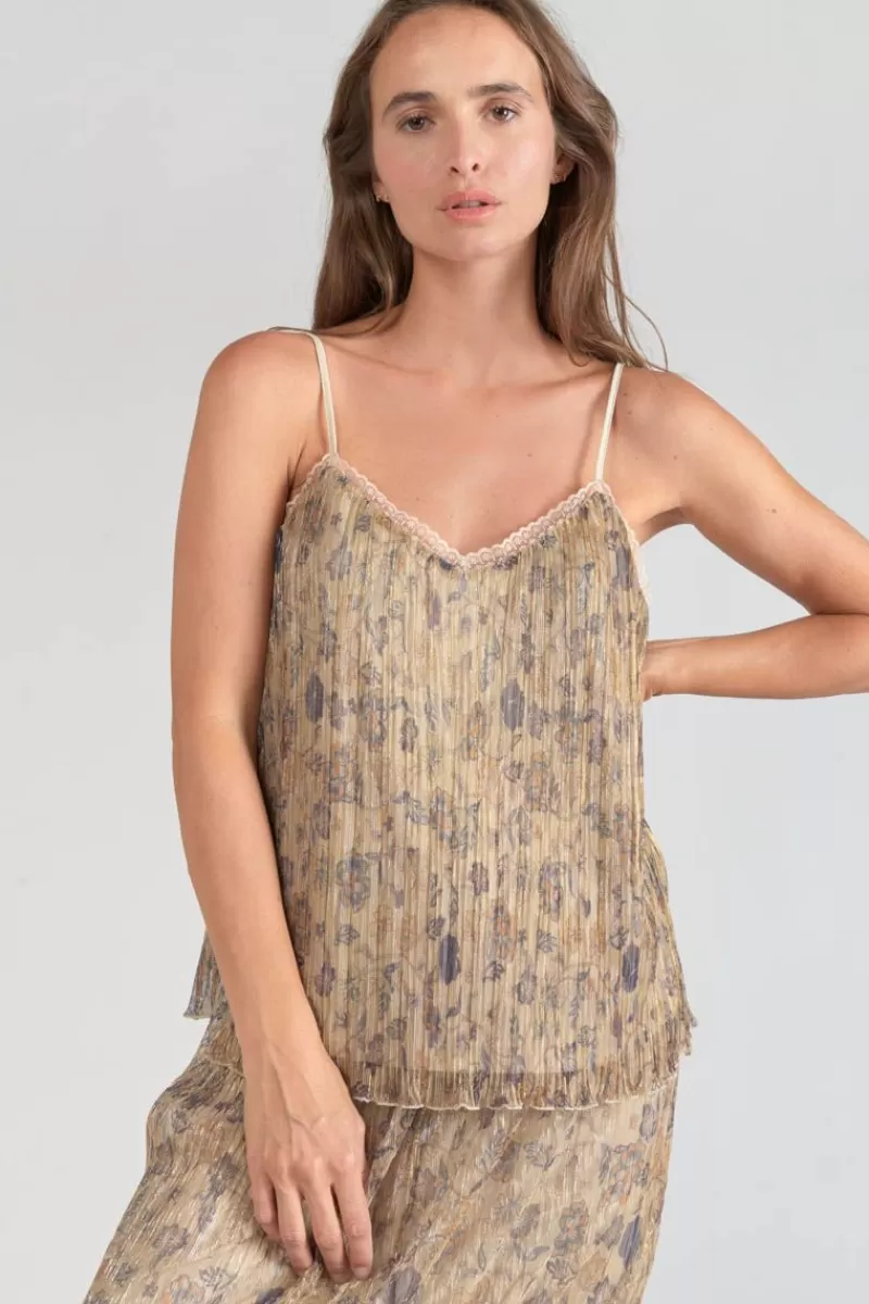 caraco_kava_dore_a_motif_fleuri_3.webp Le Temps des Cerises Tops-Caraco Kava Dore A Motif Fleuri Gold