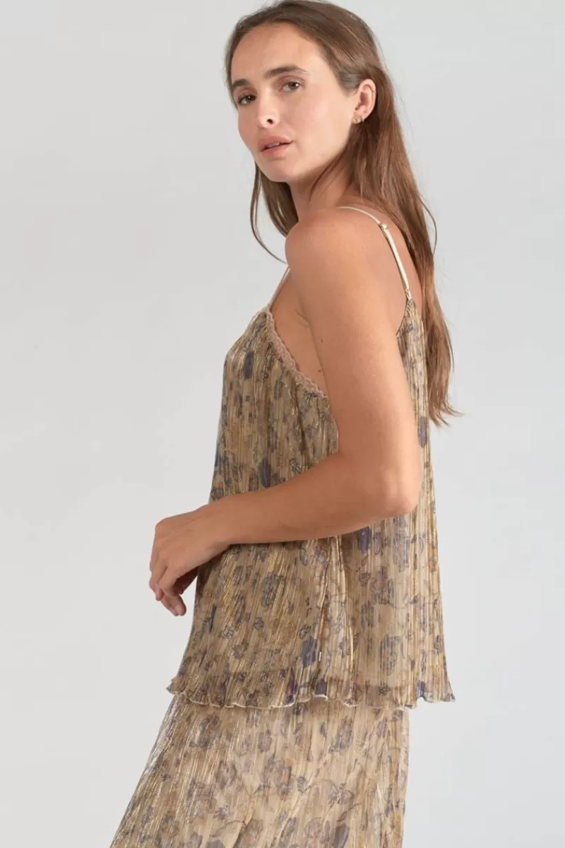 caraco_kava_dore_a_motif_fleuri_4.webp Le Temps des Cerises Tops-Caraco Kava Dore A Motif Fleuri Gold