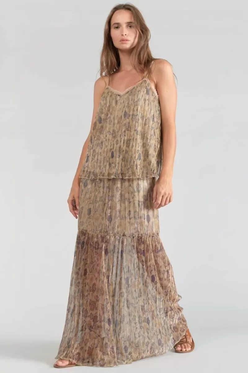 caraco_kava_dore_a_motif_fleuri_5.webp Le Temps des Cerises Tops-Caraco Kava Dore A Motif Fleuri Gold