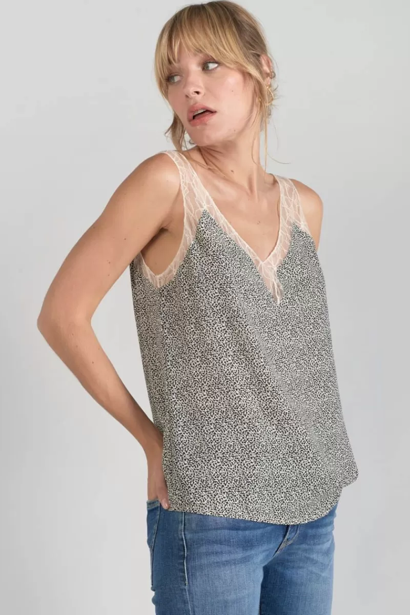 caraco_lucine_a_motif_et_noir_4.webp Le Temps des Cerises Tops-Caraco Lucine A Motif Et Noir Beige
