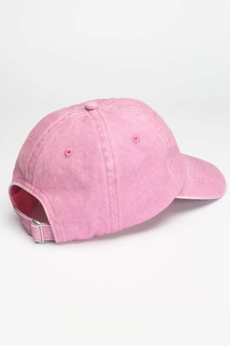 casquette_meziane_rose_delavee_2.webp Le Temps des Cerises Chapeaux & Bonnets-Casquette Meziane Rose Delavee Tea Rose