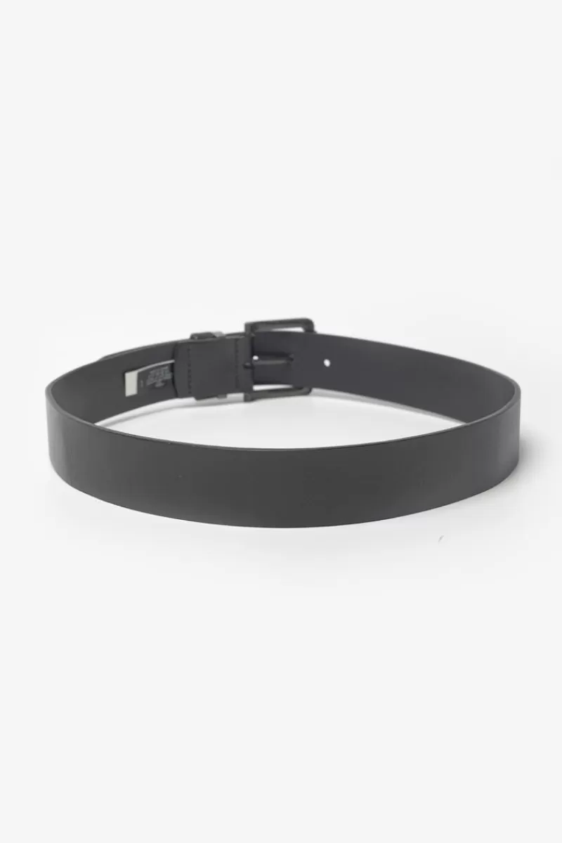 Le Temps des Cerises Ceintures-Ceinture Coral En Cuir Noir Black