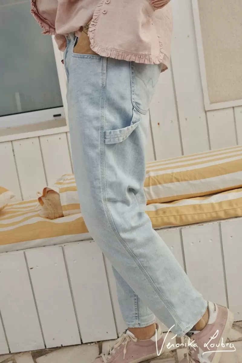 Le Temps des Cerises Coupe Boyfit-Charpentier Boyfit By Veronika Loubry Jeans Bleu N°5 Blue