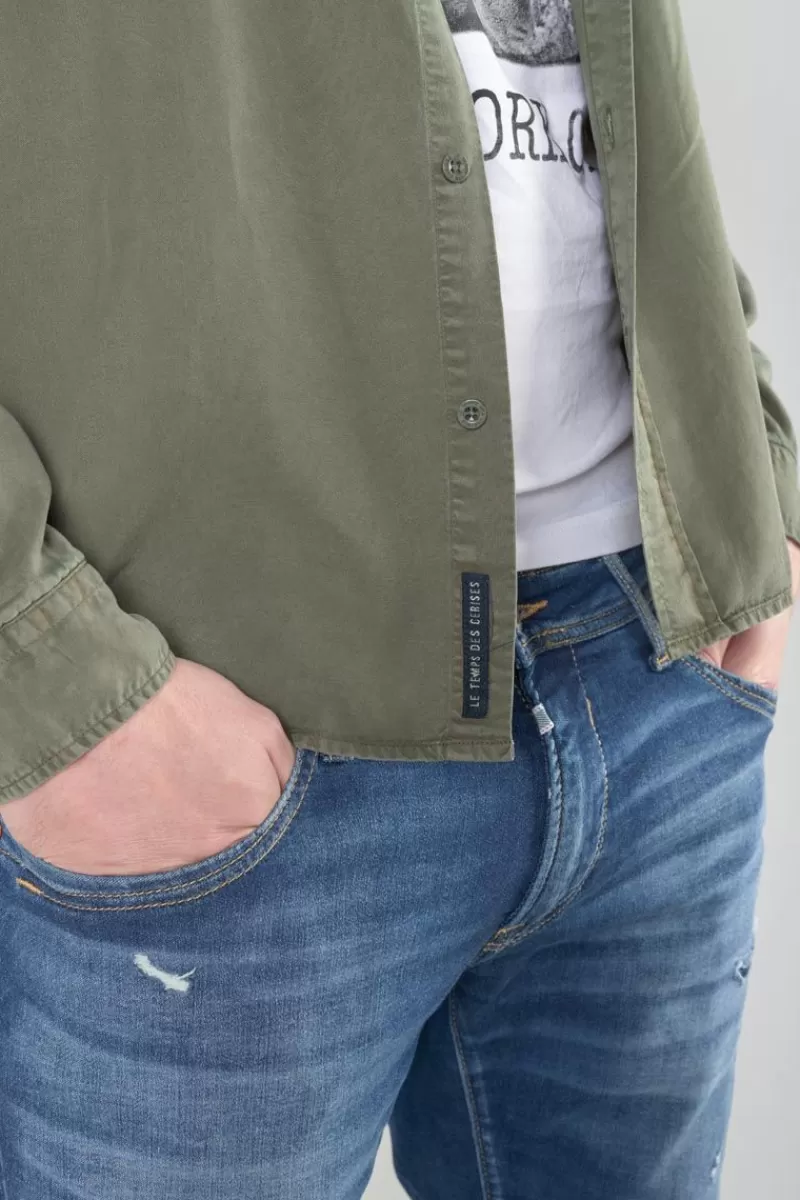 chemise_balt_kaki_3.webp Le Temps des Cerises Chemises-Chemise Balt Kaki Lizard