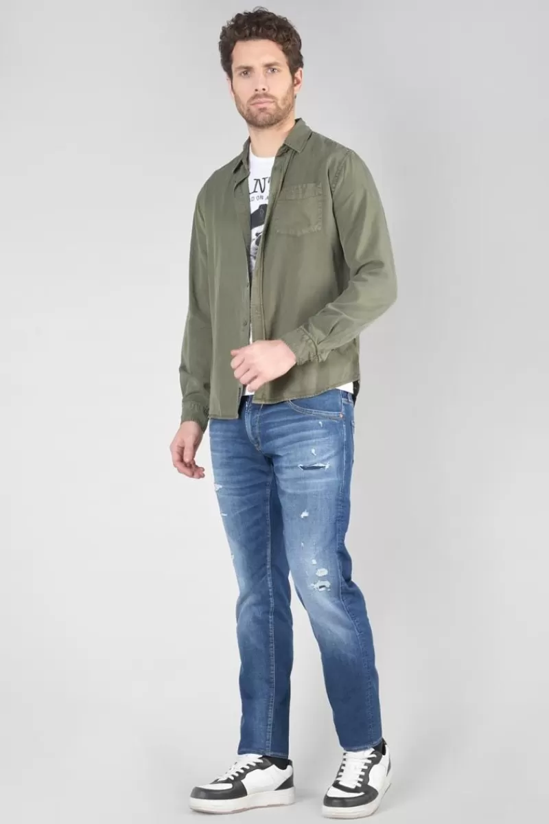 chemise_balt_kaki_4.webp Le Temps des Cerises Chemises-Chemise Balt Kaki Lizard