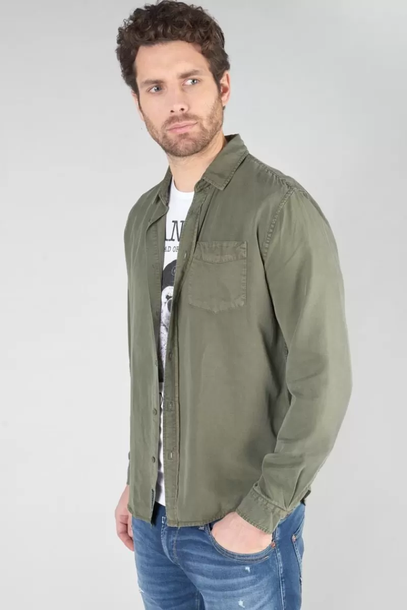 chemise_balt_kaki_5.webp Le Temps des Cerises Chemises-Chemise Balt Kaki Lizard